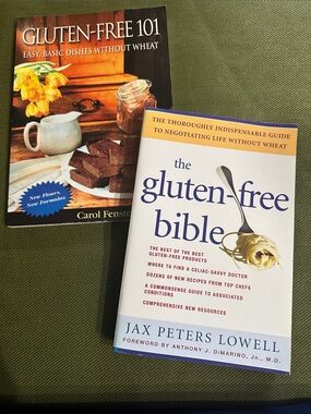 Gluten Free 101 Cookbook + Gluten Free Bible Book Bundle Celiac Diet Guide books